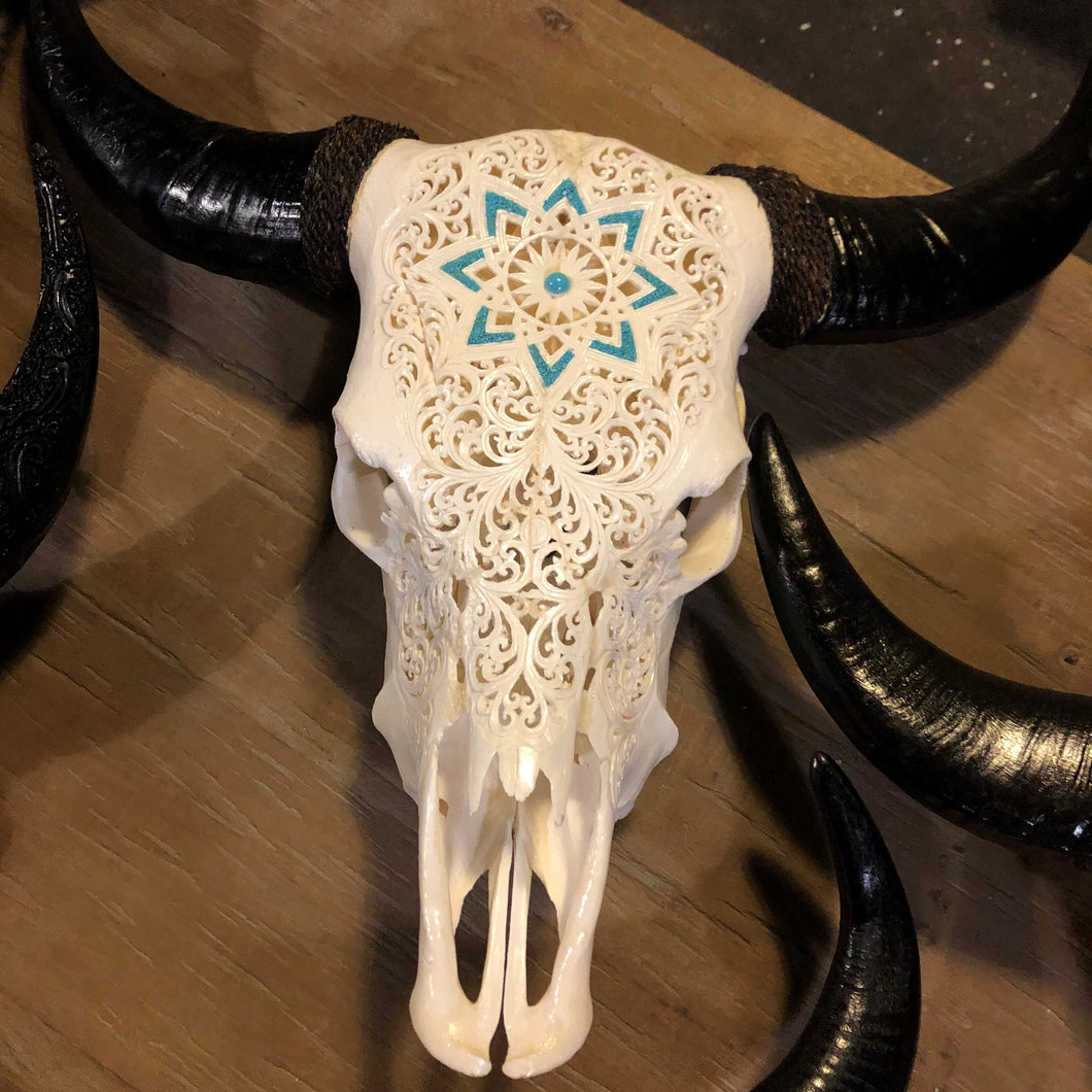 Cowskull - Glowing Mandala
